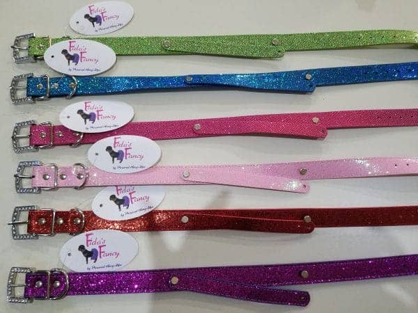 1" wide dog collar w/ 3/4" strap for letters