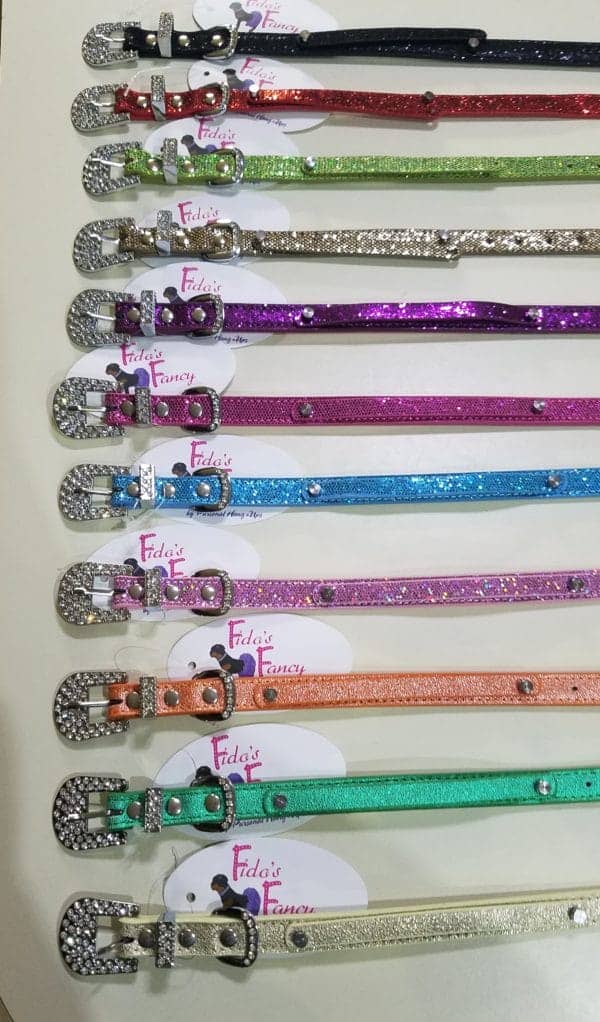 1/2" wide dog collar w/ 3/8" strap for letters