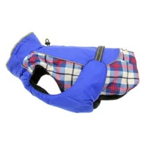 Alpine All Weather Dog Coat - Royal Blue Plaid - by Doggie Design