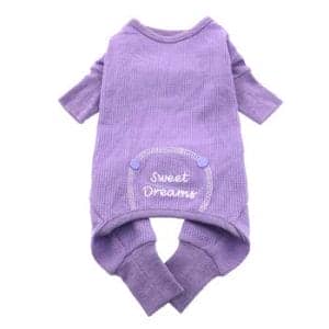 Sweet Dreams Thermal Pajamas Lilac - by Doggie Design