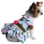Pink Rose Harness Dress with Matching Leash - by Doggie Design